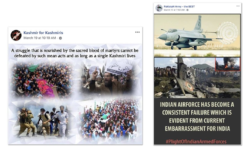 More samples from the same removed network, including Kashmir and anti-Indian-military material