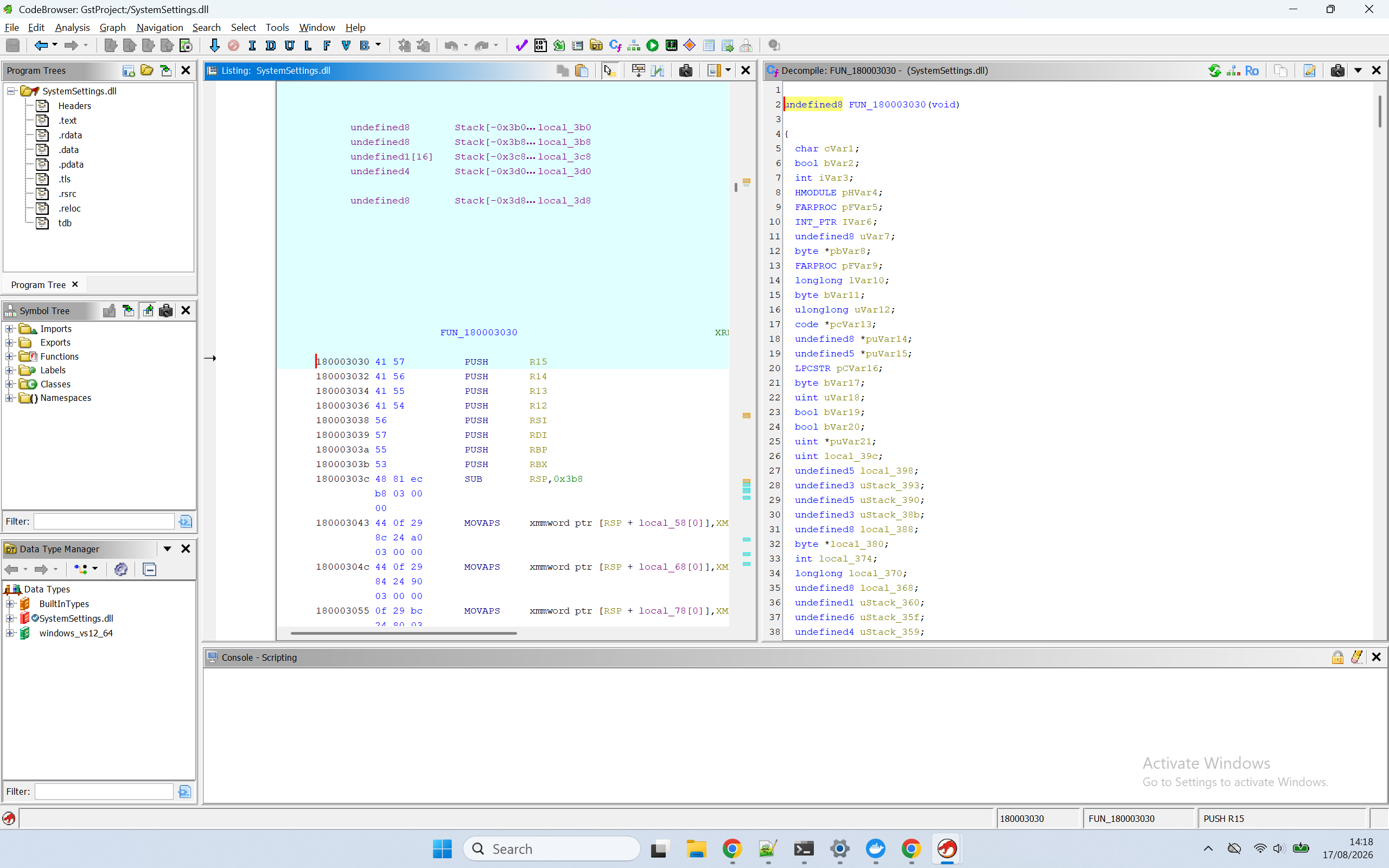 The orchestrator: stack-string city, population me